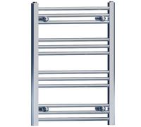 Myhomeware 400mm x 700mm Chrome Heated Bathroom Towel Rail Radiator For Central Heating Elegant Designer UK Stock Clearance