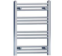 Myhomeware 400mm X 700mm Chrome Heated Bathroom Towel Rail Radiator For Central Heating Elegant Designer Uk Stock Clearance