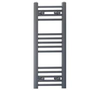 Myhomeware 400mm X 800mm Anthracite Grey Heated Bathroom Towel Rail Radiator For Central Heating Elegant Designer In Uk