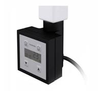 Myhomeware 400W Black Terma Ktx3 Electric Heating Element For Towel Rail Radiator Programmable 24-Hour Timer