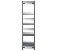 Myhomeware 450 mm X 1800 mm Straight Anthracite Grey Heated Bathroom Towel Rail Radiator For Central Heating Designer