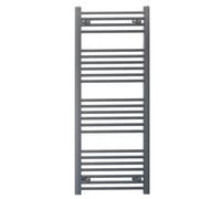 Myhomeware 450mm X 1200mm Anthracite Grey Heated Bathroom Towel Rail Radiator For Central Heating Elegant Designer In Uk