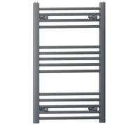 Myhomeware 450mm X 800mm Anthracite Grey Heated Bathroom Towel Rail Radiator For Central Heating Elegant Designer In Uk