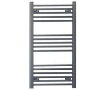 Myhomeware 450mm X 900mm Anthracite Grey Heated Bathroom Towel Rail Radiator For Central Heating Elegant Designer In Uk