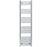 Myhomeware 500 mm X 1800 mm Straight Chrome Heated Bathroom Towel Rail Radiator For Central Heating Designer