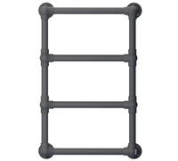 Myhomeware 500 mm X 750 mm Anthracite Grey Modern Designer Victorian Central Heating Towel Rail Radiator Charlotte