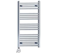 Myhomeware 500 X 1000 mm Chrome Electric Bathroom Heated Towel Rail Thermostatic Warmer Radiator Precise Control Terma Moa Element