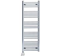 Myhomeware 500 X 1400 mm Chrome Electric Bathroom Heated Towel Rail Thermostatic Warmer Radiator Precise Control Terma Moa Element