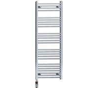 Myhomeware 500 X 1400 mm Chrome Electric Bathroom Towel Rail Radiator Heater With Af Thermostatic Electric Element Pre-Filled
