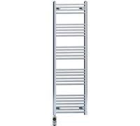 Myhomeware 500 X 1500mm Chrome Electric Bathroom Towel Rail Radiator Heater With Af Thermostatic Electric Element Pre-Filled