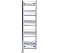 Myhomeware 500 X 1600 mm Chrome Electric Bathroom Heated Towel Rail Thermostatic Warmer Radiator Precise Control Terma Moa Element