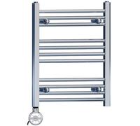 Myhomeware 500 X 600 mm Chrome Electric Bathroom Heated Towel Rail Thermostatic Warmer Radiator Precise Control Terma Moa Element