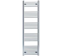 MYHOMEWARE 500mm x 1600mm Chrome Heated Bathroom Towel Rail Radiator For Central Heating Designer UK