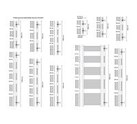 MYHOMEWARE 550 x 1000mm Chrome Heated Bathroom Towel Rail Radiator - Central Heating UK With Angled Valves
