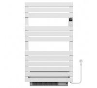 Myhomeware 550 X 900mm White Dry Heating Electric Towel Rail Radiator - Turbo Fan Assisted 1500W - Programmable Timer