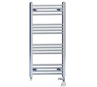 Myhomeware 550mm X 1000mm Chrome Dual Fuel Bathroom Heated Towel Rail Thermostatic Radiator Precise Control Terma Moa Element Stock Clearance