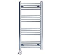 Myhomeware 550mm X 1000mm Chrome Electric Bathroom Heated Towel Rail Thermostatic Radiator Precise Control Terma Moa Element Stock Clearance