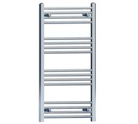 MYHOMEWARE 550mm x 1000mm Chrome Heated Bathroom Towel Rail Radiator For Central Heating Elegant Designer UK Stock Clearance