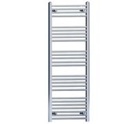Myhomeware 550mm X 1400mm Flat Chrome Heated Towel Rail Radiator Designer Bathroom Radiator For Central Heating Designer
