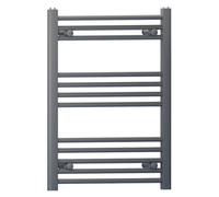Myhomeware 550mm X 700mm Anthracite Grey Heated Bathroom Towel Rail Radiator For Central Heating Elegant Designer In Uk