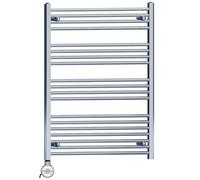 Myhomeware 700 X 1000 mm Chrome Electric Bathroom Heated Towel Rail Thermostatic Warmer Radiator Precise Control Terma Moa Element