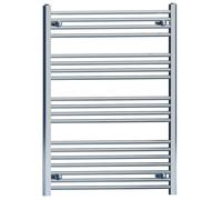 MYHOMEWARE 700mm x 1000mm Chrome Heated Towel Rail Radiator Flat For Bathroom Designer UK