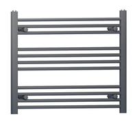 Myhomeware 900mm X 600mm Anthracite Grey Heated Bathroom Towel Rail Radiator For Central Heating Elegant Designer In Uk