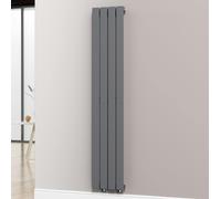 MYHOMEWARE Anthracite Gray 300 x 1600 mm Modern Vertical Flat Panel Designer Radiator Single Panel Radiator Heater