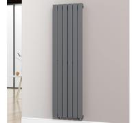 MYHOMEWARE Anthracite Gray 452 x 1600 mm Modern Vertical Flat Panel Designer Radiator Single Panel Radiator Heater