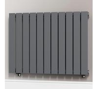 MYHOMEWARE Anthracite Gray 832 x 600 mm Modern Vertical Flat Panel Designer Radiator Single Panel Radiator Heater