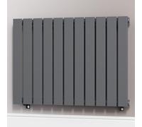 Myhomeware Anthracite Gray 832 X 600 mm Modern Vertical Flat Panel Designer Radiator Single Panel Radiator Heater