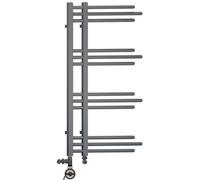 Myhomeware Anthracite Grey 500 X 900mm Dual Fuel Bathroom Designer Towel Rail Radiator With Thermostatic Moa Electric Element Model Sydney