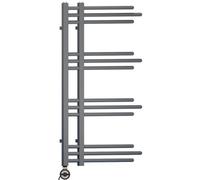 Myhomeware Anthracite Grey 500 X 900mm Electric Bathroom Designer Towel Rail Radiator Heater - Thermostatic Moa Pre-Filled Model Sydney