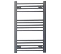 Myhomeware Anthracite Grey Heated Bathroom Towel Rail Radiator For Central Heating Elegant Designer In UK (500mm x 800mm (h))