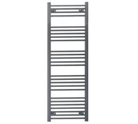 Myhomeware Anthracite Grey Heated Bathroom Towel Rail Radiator For Central Heating Elegant Designer In UK (450mm x 1400mm (h))