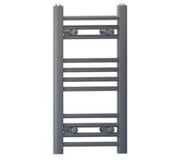 Myhomeware Anthracite Grey Heated Bathroom Towel Rail Radiator For Central Heating Elegant Designer In UK (300mm x 600mm (h))