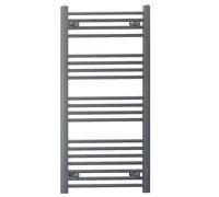 Myhomeware Anthracite Grey Heated Bathroom Towel Rail Radiator For Central Heating Elegant Designer In UK (500mm x 1000mm (h))