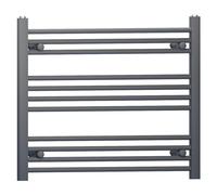 Myhomeware Anthracite Grey Heated Bathroom Towel Rail Radiator For Central Heating Elegant Designer In UK (900mm x 600mm (h))