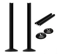 Myhomeware Black Pipe Covers And Collars For 15mm Towel Rail Radiator Pipes - Just Snap It