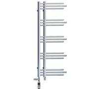 Myhomeware Chrome 500 X 1200mm Dual Fuel Bathroom Designer Towel Rail Radiator Heater With Thermostatic Af Electric Element Model Sydney