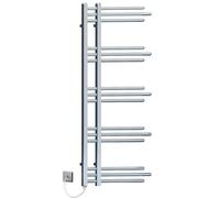 MYHOMEWARE Chrome Sydney Designer Pre-Filled Electric Towel Rail Bathroom Radiator 500mm x 1200mm