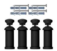 Myhomeware Radiator Accessories,Towel Rail Radiators Universal Brackets Chrome,White,Black, Radiator Valves (Black Bracket Only)