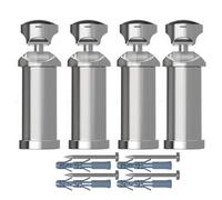 Myhomeware Set Of Chrome Universal Brackets For Heated Towel Rail Radiator Flat Or Curved