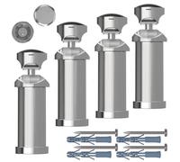 Myhomeware Set of Universal Bracket for Heated Towel RAIL Radiator Flat Or Curved With Plugs