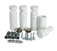 Myhomeware Set of Universal White Brackets for Heated Towel RAIL Radiator Flat Or Curved