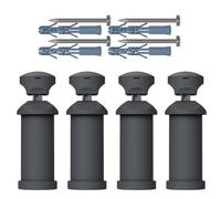Myhomeware Universal Anthracite Wall Brackets For Heated Towel Rail Radiator Set