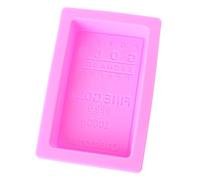 MYhose Stencil Gold Brick Mold Silicone Cake Mold,Handmade Manufacture Bullion Shape soap Mold 1 Piece Random color