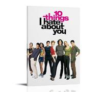 MYHRDF 10 Things I Hate About YouLiving Room Wall Art Waterproof Multifunctional Canvas Home Office UV Resistant Frameless PosterFrame-style20x30inch(50x75cm)