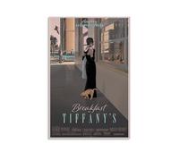 MYHRDF Breakfast at Tiffany'sLiving Room Wall Art Waterproof Multifunctional Canvas Home Office UV Resistant Frameless PosterUnframe-style20x30inch(50x75cm)