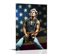 MYHRDF Bruce SpringsteenLiving Room Wall Art Waterproof Multifunctional Canvas Home Office UV Resistant Frameless PosterFrame-style12x18inch(30x45cm)